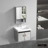 Tủ Lavabo Nhà Tắm Nhôm Tổ Ong Màu Trắng Vân Đá 50×45 TN-7545