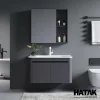Tủ Lavabo Nhôm Đa Năng Màu Ghi Cao Cấp HA-7678Đ